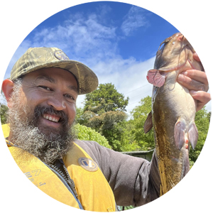 Man holding a fish